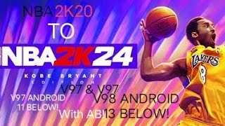 NBA 2K20 TO NBA 2K24 ROSTER WITH ANKLE BREAKER  V98 amp V97 HIGH GRAPHICS NO ONLINE PASSWORD 🔑 [upl. by Leahplar]