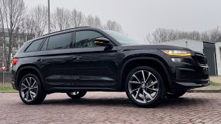 Skoda NEW Kodiaq Sportline 2023 in 4K Black Magic Metal 20 inch VEGA EXTERIOR DETAILS [upl. by Yordan]