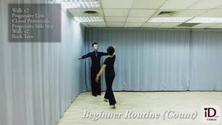 Tango Beginner Routine Count [upl. by Dnumsed]