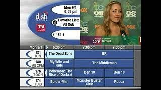 Dish Network TV Guide Menu and Navigation  September 1 2008 [upl. by Moriah653]