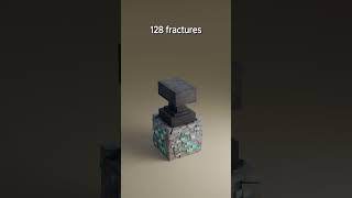 Anvil vs Diamond Fractures  3d animation3dblender 3danimation [upl. by Notyep]