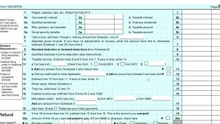 1040 Tax Form Read Through [upl. by Llennod667]