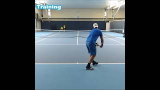 Returning 163mph Tennis Serve by Biggest Server in The World Sam Groth [upl. by Schreibman770]