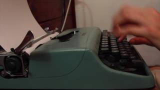 ASMR Underwood Olivetti Lettera 22 Typewriter [upl. by Iman]