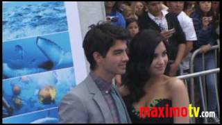 Demi Lovato Jonas Brothers Pierce Brosnan quotOceansquot Premiere [upl. by Ahsenroc288]