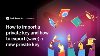 How to import a private key and how to export save a new private key  Instructions [upl. by Culley]