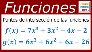 PUNTOS DE INTERSECCIÓN DE DOS FUNCIONES POLINÓMICAS [upl. by Bodwell]