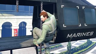 GTA V Online  How to rappel from the Annihilator Stealth chopper [upl. by Bainbridge606]