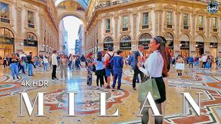 MILAN ITALY 🇮🇹 4K Grandiose cosmopolitan metropolis  Holiday from Switzerland [upl. by Fulvia58]