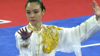 Asian Games 2018 Lindswell Kwok INA  Womens Taiji  1st  975  Wushu [upl. by Oruasi]