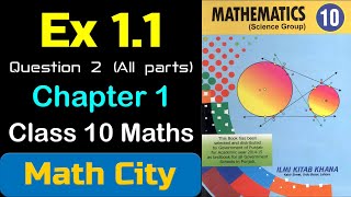 Exercise 11 class 10 maths question 2  math city [upl. by Anirtek]