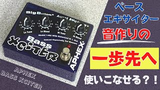 【EQでは満足できない人へ‼︎】APHEX  BASS XCITER 試奏＆レビュー！ ベース エキサイター [upl. by Aniale]