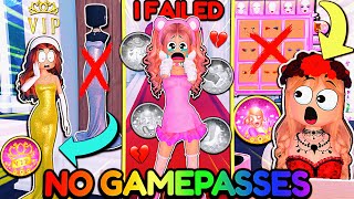 I CANT Use Any GAMEPASSES For EVERY THEME In DRESS TO IMPRESS I failed terribly  ROBLOX [upl. by Agle302]