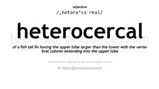 Pronunciation of Heterocercal  Definition of Heterocercal [upl. by Ethel]