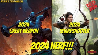 Did The DnD 2024 Great Weapon Master and Sharpshooter Feats Get Nerfed [upl. by Norean]