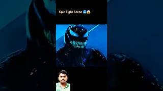 Epic fight scene 🥶😱  venom Vs riot fight venom marvel viralshorts [upl. by Ailhat]