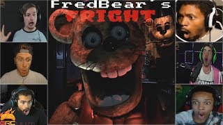 Gamers Reactions to the First Jumpscare  FredBears Fright [upl. by Adkins]