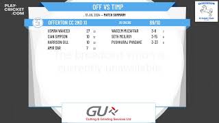 Offerton CC 2nd XI v Timperley CC Friendly XI [upl. by Ertsevlis]