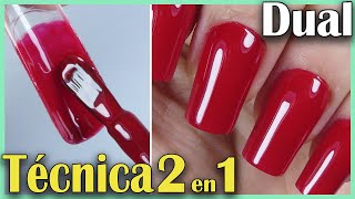 Uñas Acrilicas 2 en 1 con MOLDES DUAL SYSTEM😱 Técnica de ESMALTADO PERFECTO💅CURSO de DUAL 05 [upl. by Auhsot649]