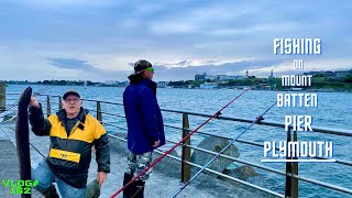 Sea Fishing Uk  PIER FISHING FOR CONGER EELS  Mount Batten Pier Plymouth  Vlog162 [upl. by Ecirtap386]