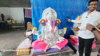 Ganesh Idols Sale 2024 Dhoolpet Ganesh price  Ganesh idol Making 2024  Low price Ganesh [upl. by Tips]