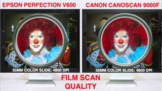 Epson Perfection V600 vs CanoScan 9000f Scan [upl. by Lole]