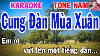 Karaoke Cung Đàn Mùa Xuân Tone Nam Nhạc Sống gia huy karaoke [upl. by Randell]