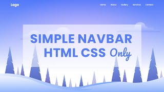 How to Create Navbar in HTML and CSS [upl. by Are]