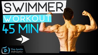 45 Minute Dryland Workout For Swimmers  No Equipment [upl. by Oby]