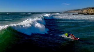 Epic Windsurfing Wave Sailing Featuring Brice Seth and Dave [upl. by Nadiya]