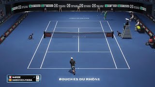 Grégoire Barrère vs Alejandro Davidovich Fokina  Open 13  Round of 32  AO Tennis 2  PS5 Gameplay [upl. by Donahoe]