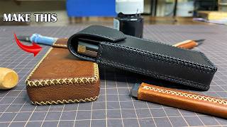 Making a Professional Leather Phone Case for Beginners [upl. by Nirik]