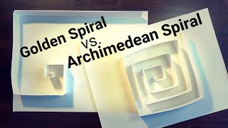 DIY 3 D Archimedean Spiral and Golden Spiral [upl. by Bethesde]