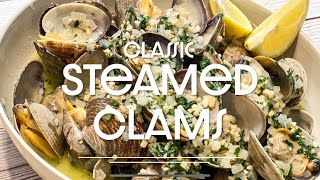 White Wine amp Garlic Steamed Clams [upl. by Joli]