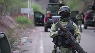 GRAPHIC CONTENT Armed attacks in Mexicos Sinaloa state kill 16 [upl. by Appledorf]