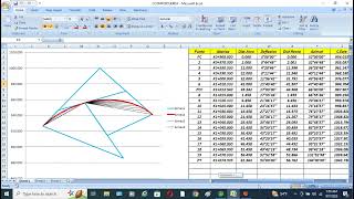 Curvas Circular Compuesta de 2 Radios Sistema CuerdaGrado Excel Vba [upl. by Darrey376]