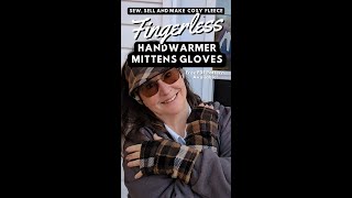 Sew easy fingerless mitts gloves hand ✋ warmers a great gift idea [upl. by Tormoria531]