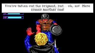 Heros Quest PCDOS quotfighting off some brigandsquot 1989 Sierra online [upl. by Titania]