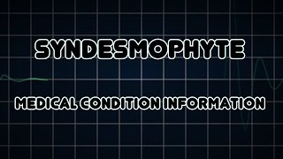 Syndesmophyte Medical Condition [upl. by Dlarrej540]