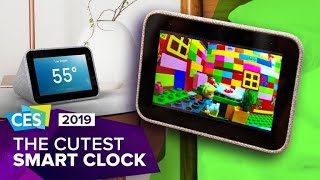 CES 2019 Lenovos adorable Smart Clock [upl. by Drogin]