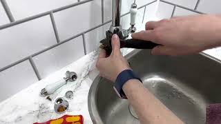 Butler and rose Victoria tap replacing the tap cartridges repair dripping tap tapmagician [upl. by Ianthe]