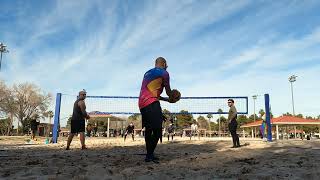 2024 Sin City Classic Sand Volleyball 4s Pool Play Set 1  Swinging Richards vs Sandstorm [upl. by Ellah207]