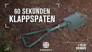 60 Sekunden I Klappspaten I Bundeswehr [upl. by Ailama]