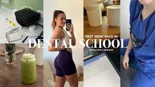 BACK TO DENTAL SCHOOL productive week in my life classes patients lectures vlog [upl. by Auqinehs]