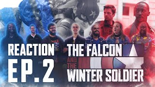 The Falcon and the Winter Soldier  Episode 2 The StarSpangled Man  Group Reaction [upl. by Lauretta]