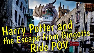 Harry Potter and the Escape from Gringotts POV Universal Orlando [upl. by Assillam246]