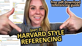 The Basics of Referencing in Harvard Referencing Style [upl. by Sloan]