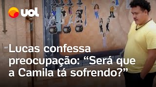 BBB 24 Lucas confessa preocupação fora do reality Será que a Camila tá sofrendo [upl. by Ydnelg710]