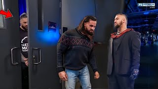 WWE November 14 2024 Roman Reigns caught Seth Rollins Joining Solo Sikoa amp The Bloodline Highlights [upl. by Tserof]