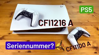 PS5 Versionen Modellnummer und Seriennummer finden [upl. by Cioffred]